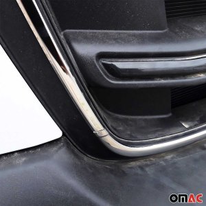 Ford Transit Front Grill Frame - Omac - S.Steel - Gloss Silver - 2021-2025